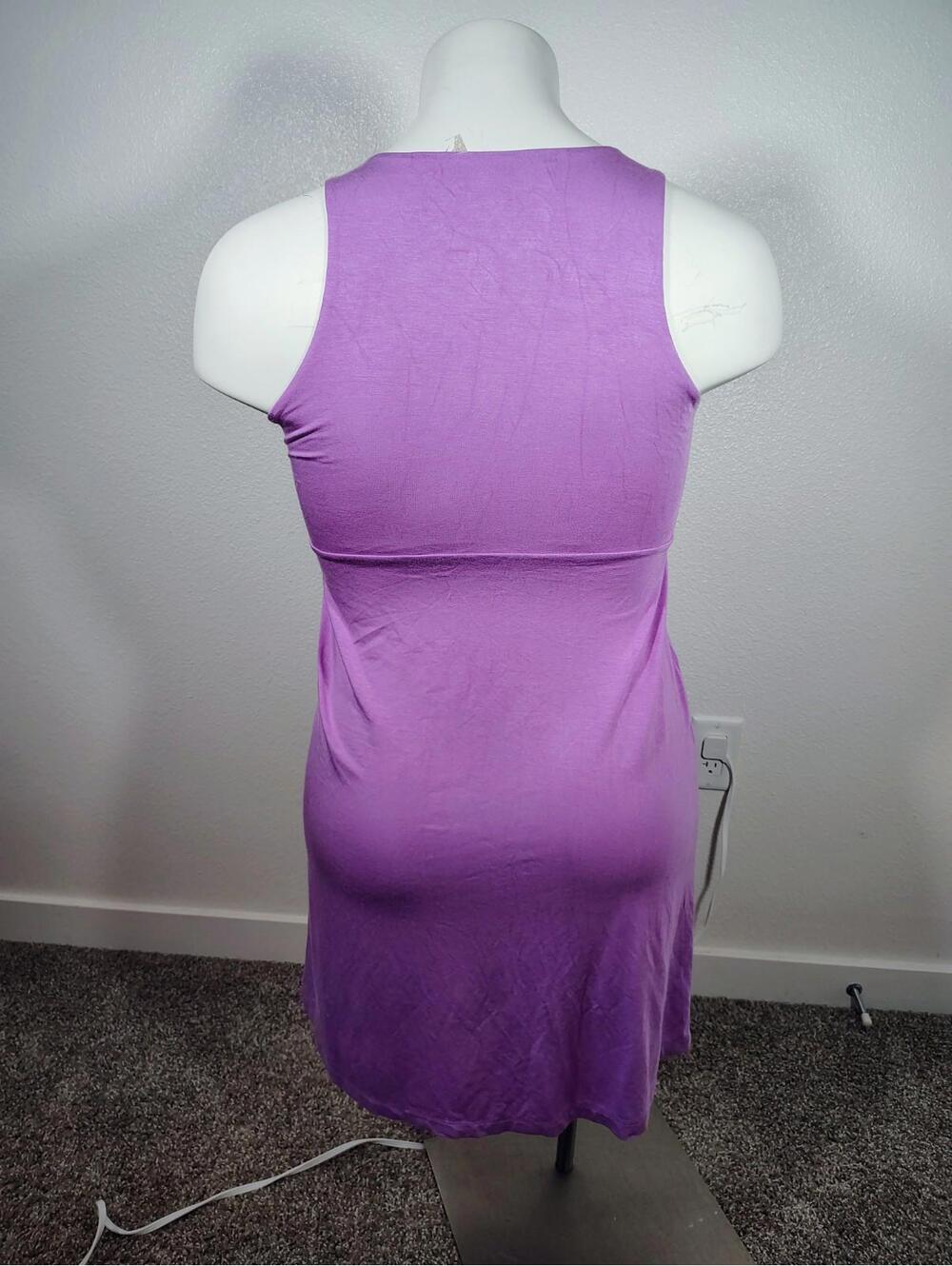 ATHLETA PURPLE DRESS SLEEVELESS Stretch Sz S Spring Summer - Picture 5 of 9